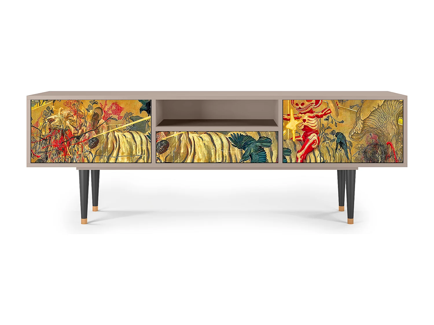 Meuble TV - 170х59х41 cm - T6 - Blood by James Jean, Latte