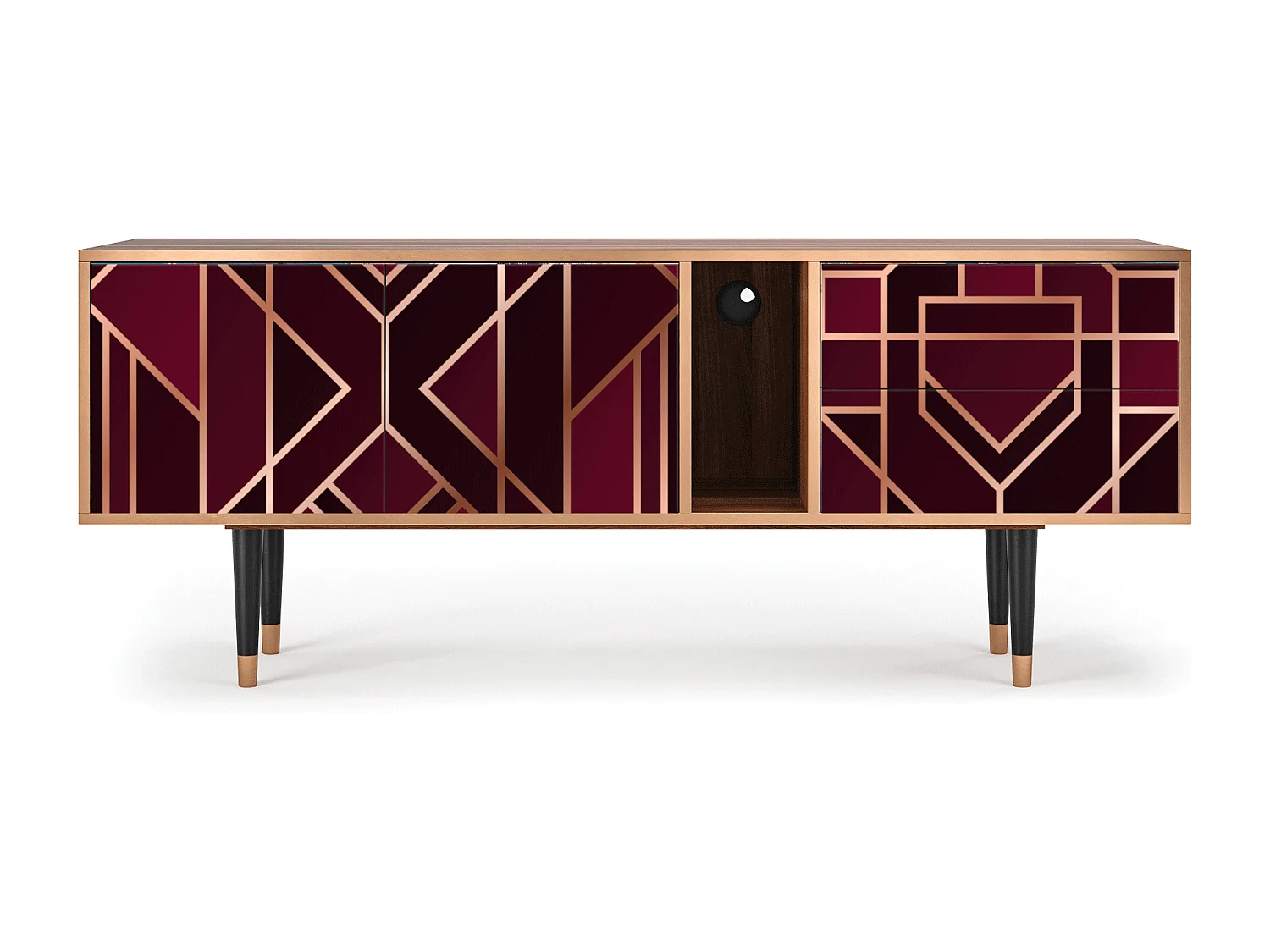 TV-meubel - 170х69х48 cm - T1 - Burgundy Jewelery, Walnoot