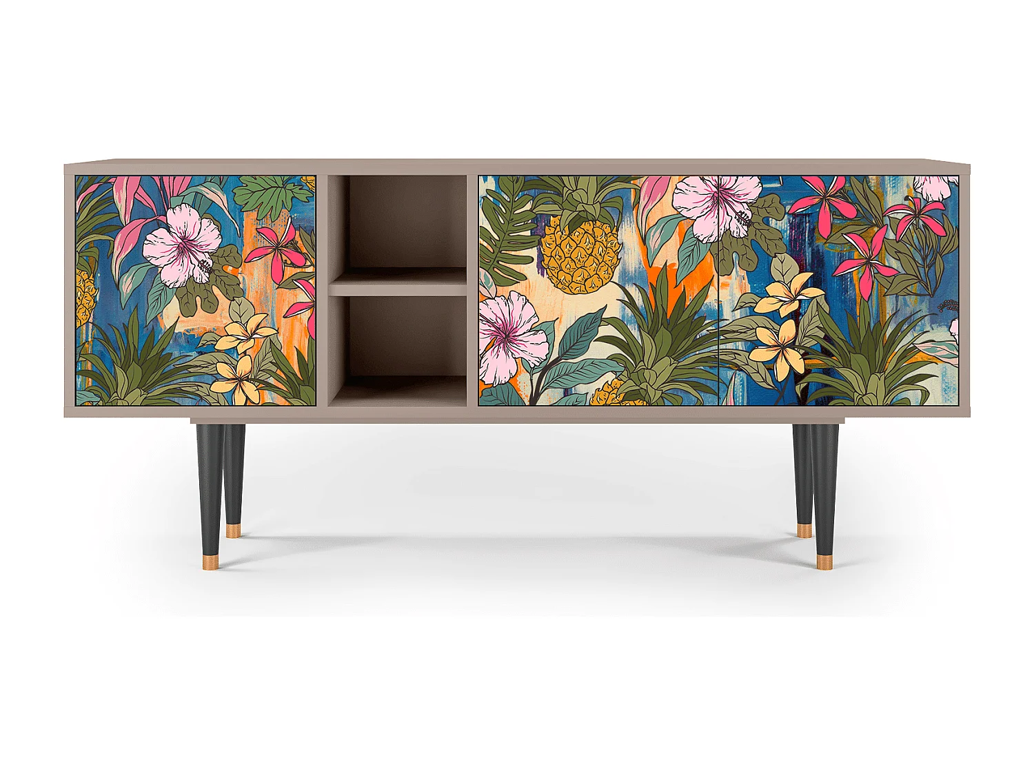 Meuble TV - 150х69х41 cm - T5 - Estival Fruit, Latte