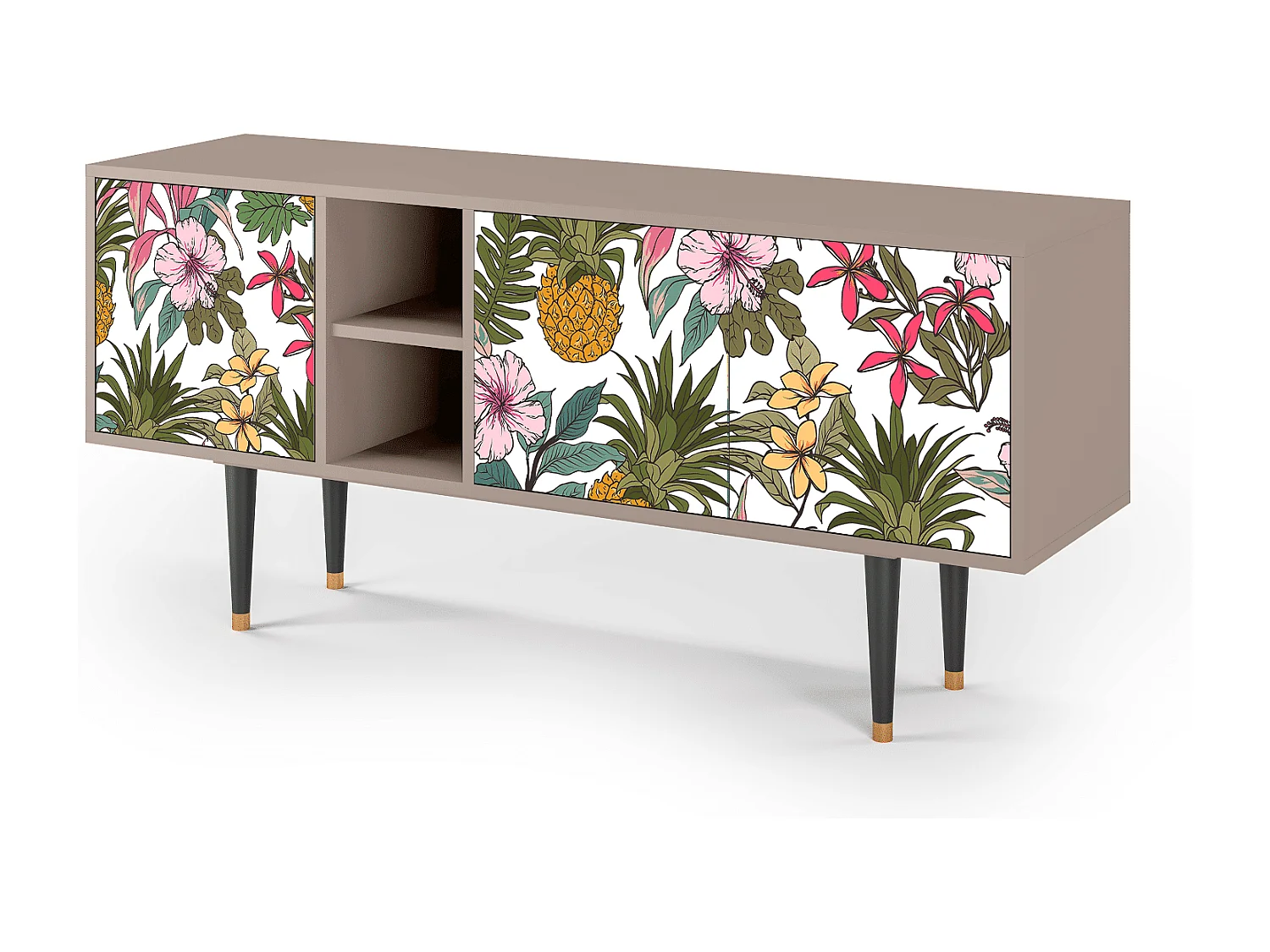 Meuble TV - 150х69х41 cm - T5 - Estival Fruit, Latte