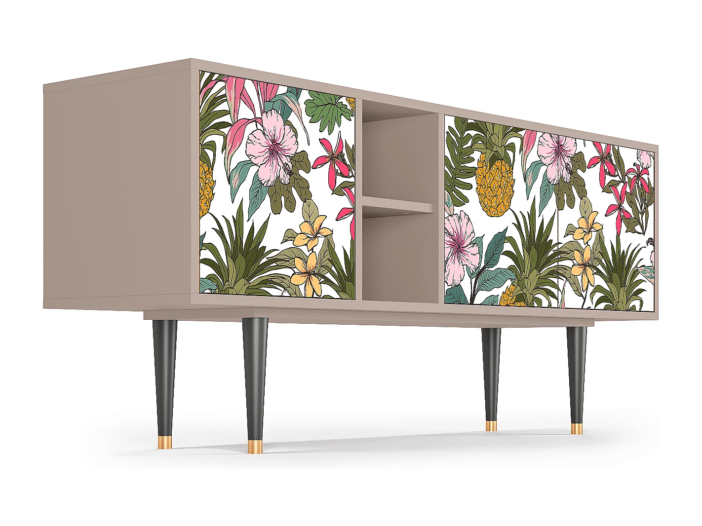 Meuble TV - 150х69х41 cm - T5 - Estival Fruit, Latte