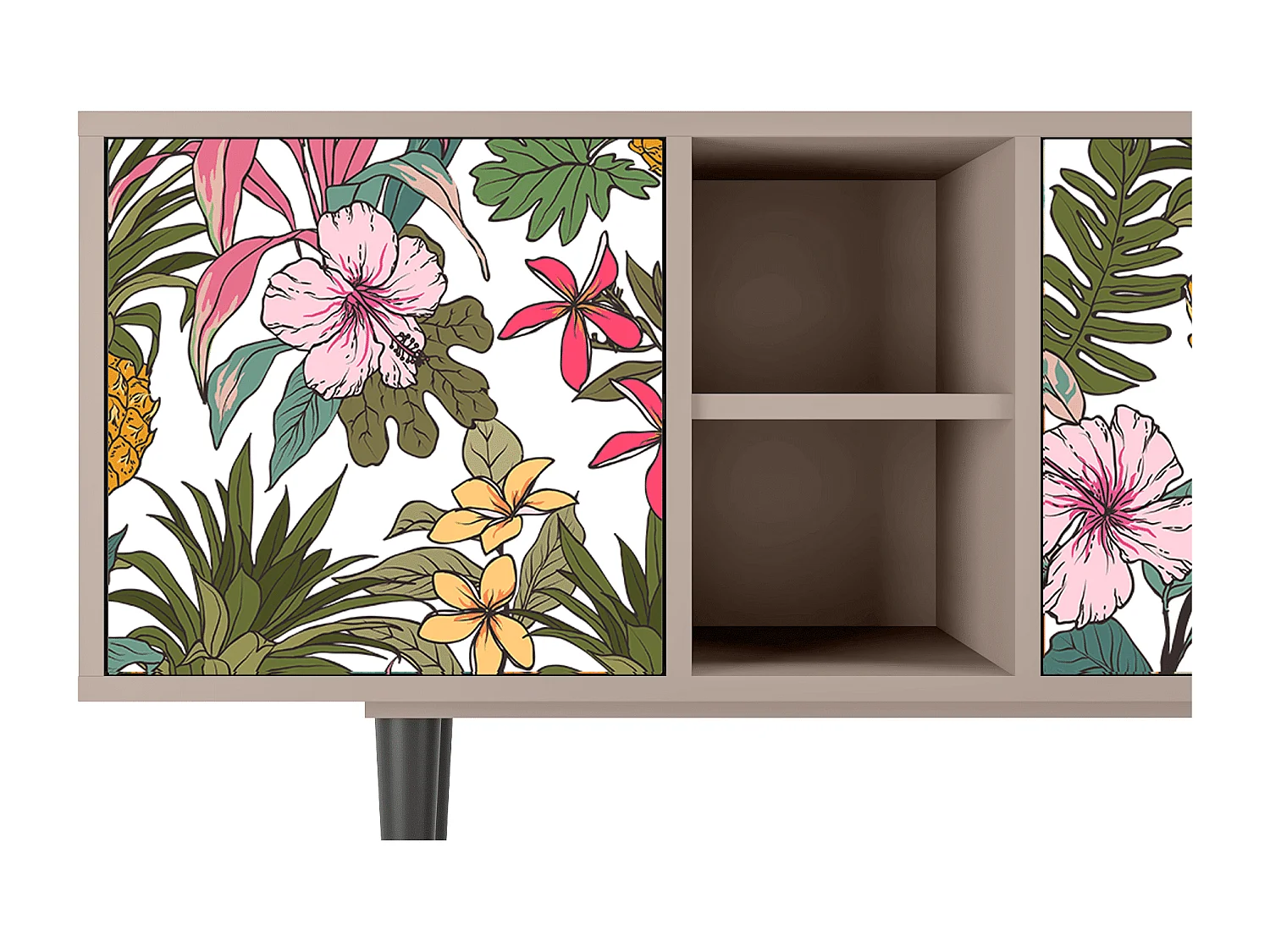 Meuble TV - 150х69х41 cm - T5 - Estival Fruit, Latte