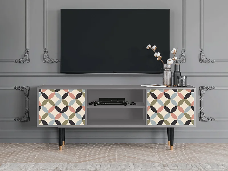 Meuble TV - 170х69х48 cm - T2 - Butterfly Effect, Gris