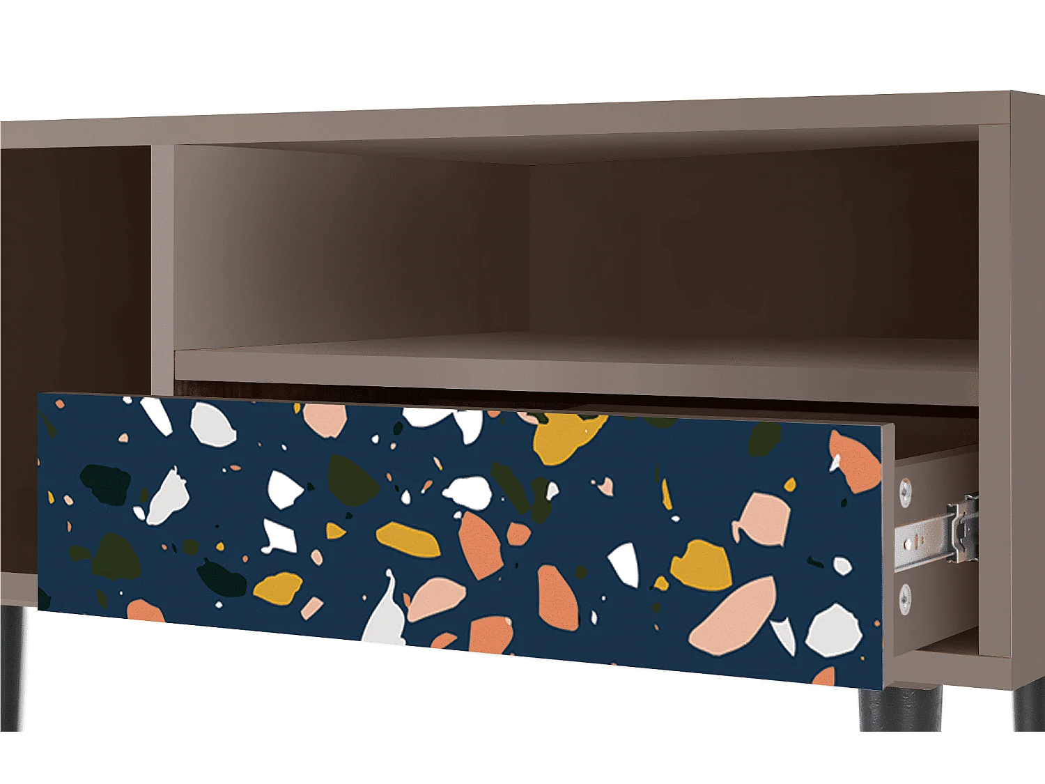 Szafka RTV - 115х59х48 cm - T3 - Night Sky Langhterns, Latte