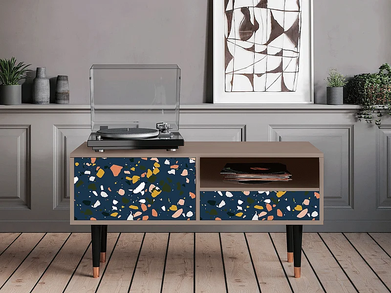 TV-Möbel - 115х59х48 cm - T3 - Night Sky Langhterns, Latte