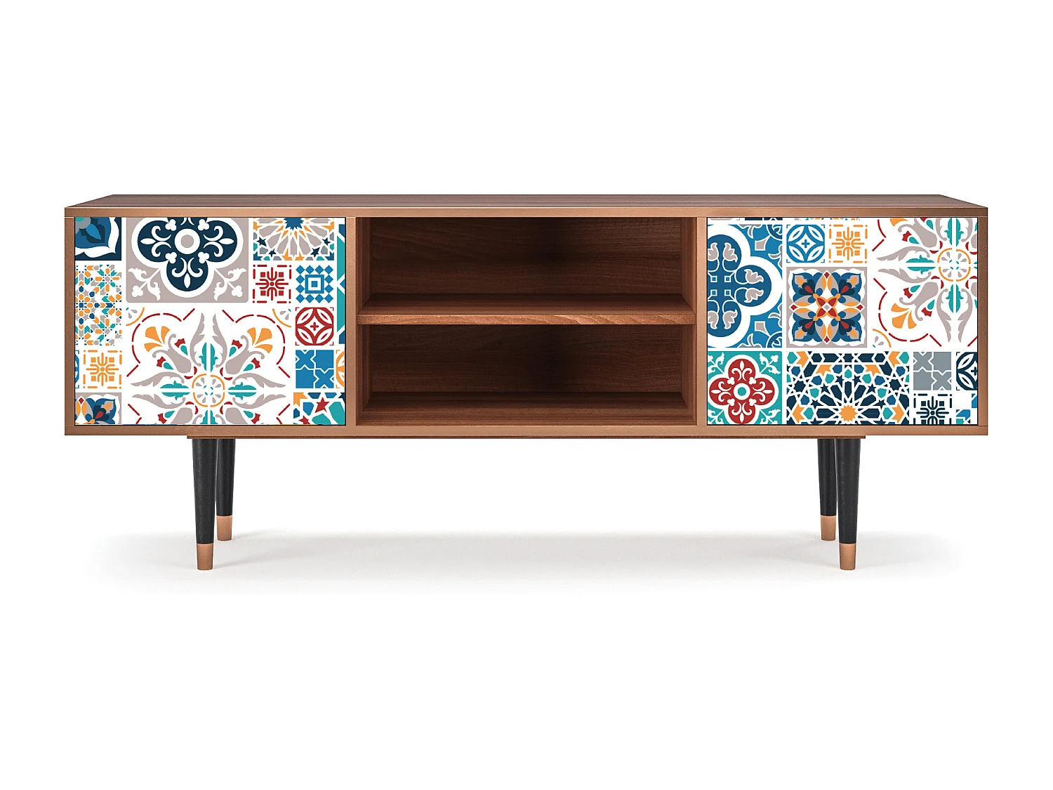 Meuble TV - 170х69х48 cm - T2 - Moroccan Market, Noyer