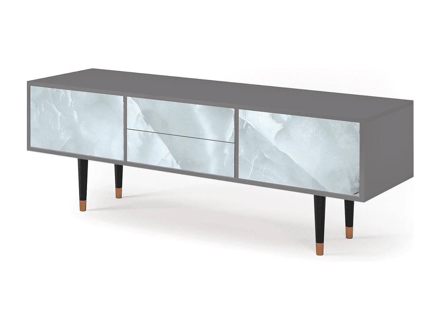 Mueble de TV - 170х59х48 cm - T4 - The Onyx, Cinza