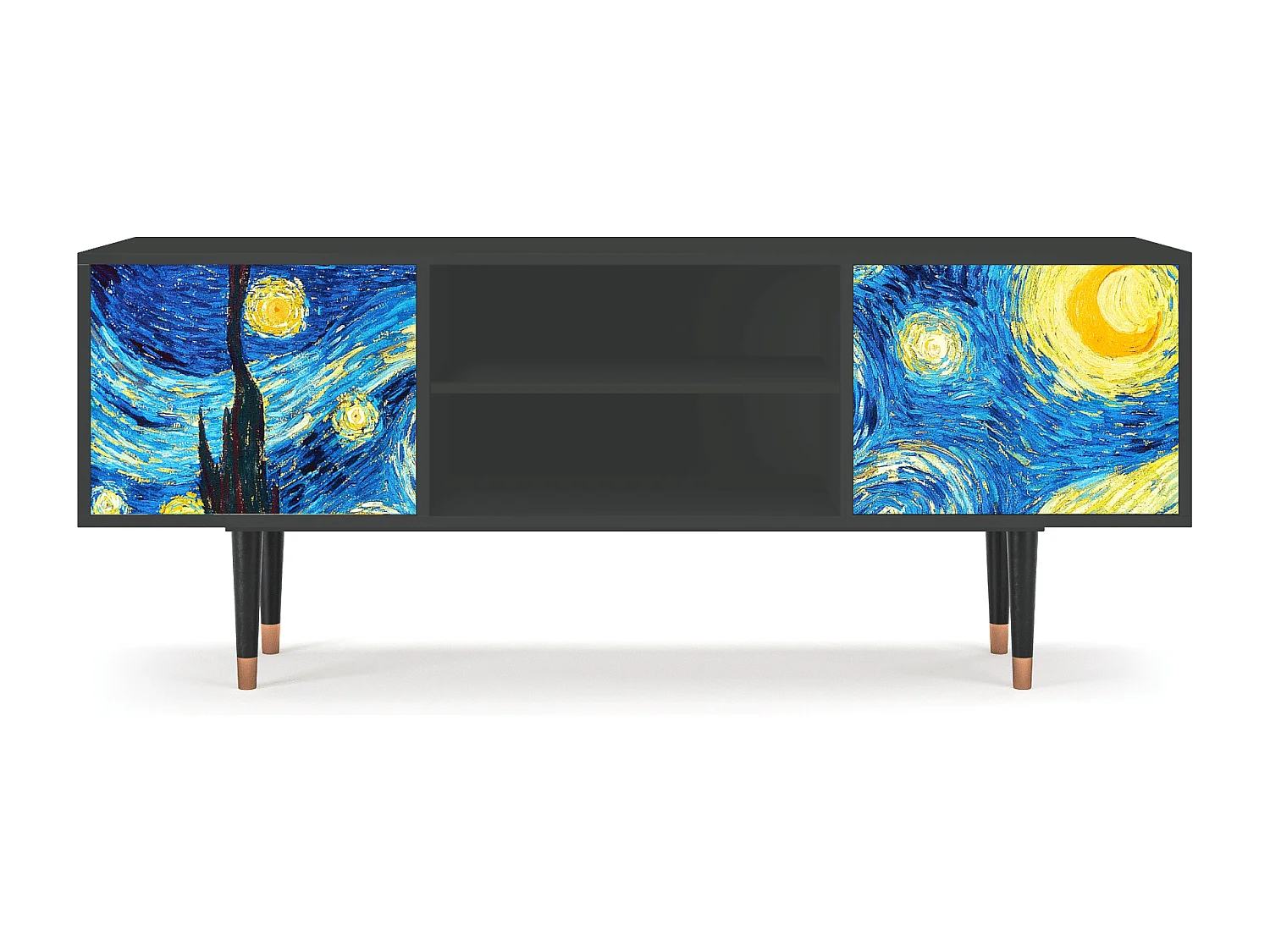 Mueble de TV - 170х69х48 cm - T2 - The Starry Night  , Antracita