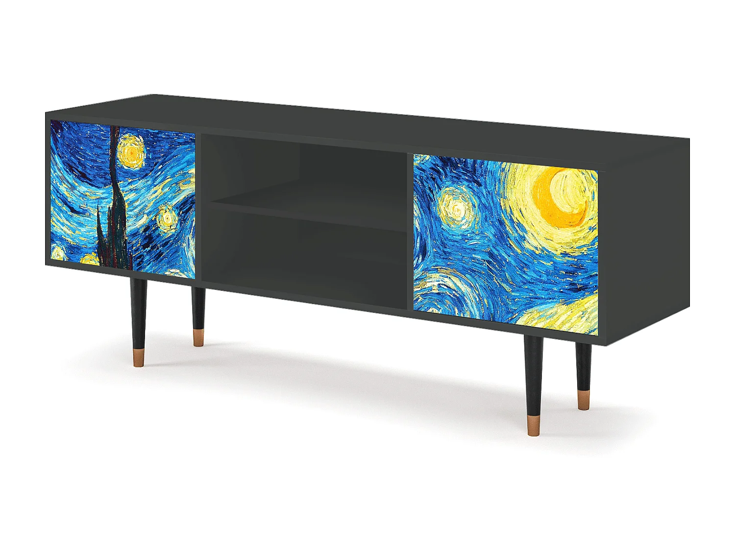 Mueble de TV - 170х69х48 cm - T2 - The Starry Night  , Antracita