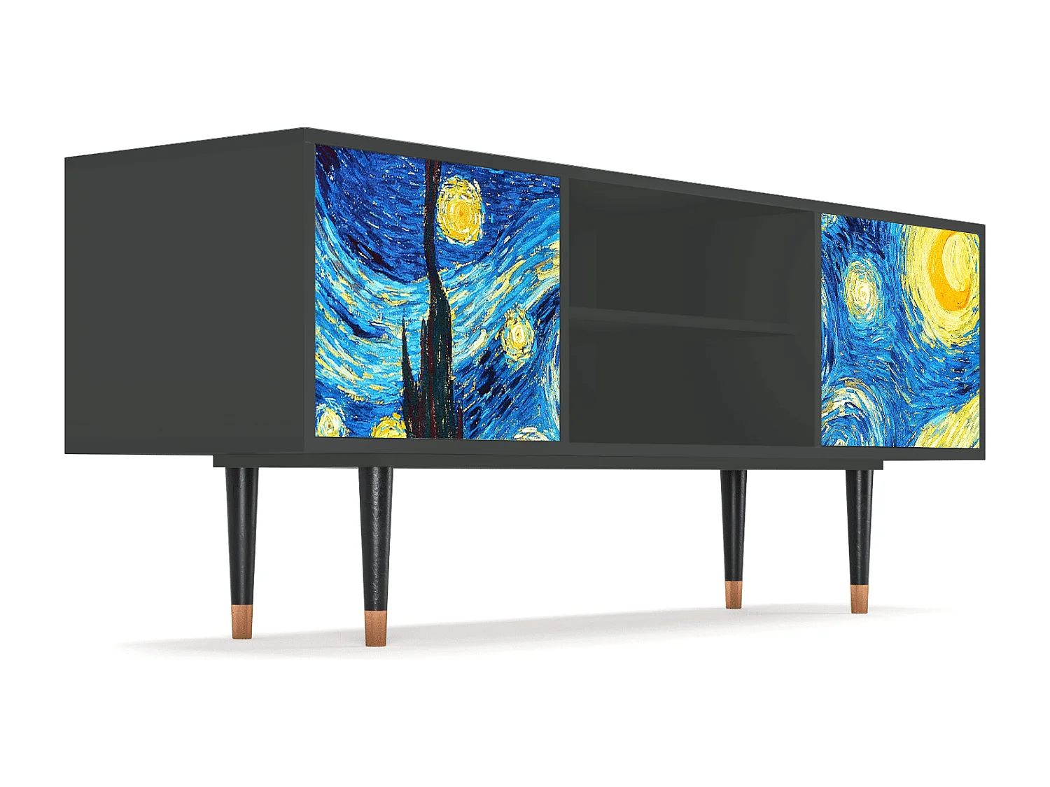 Mueble de TV - 170х69х48 cm - T2 - The Starry Night  , Antracita