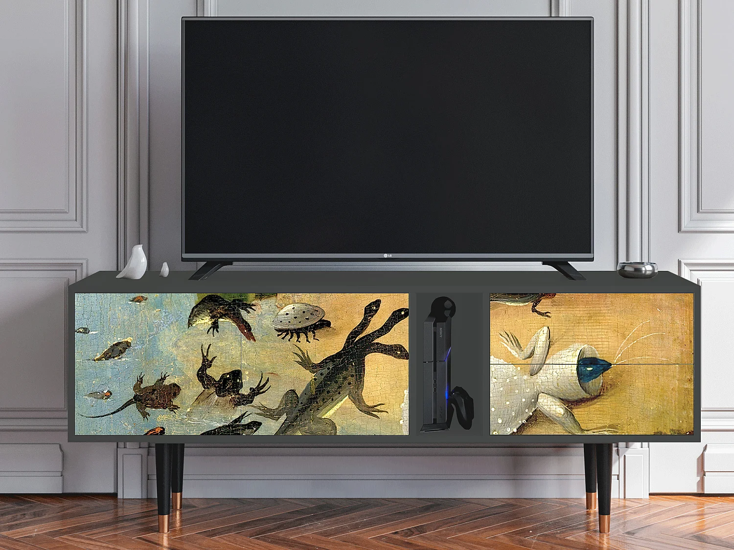 Szafka RTV - 170х69х48 cm - T1 - The Garden by Bosch, Antracyt