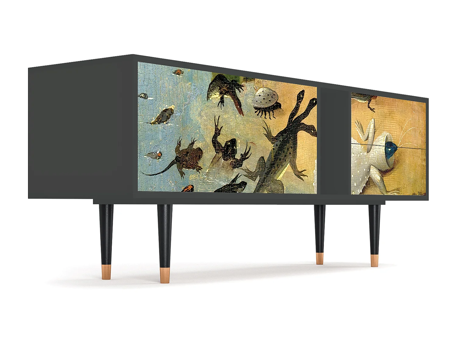 Szafka RTV - 170х69х48 cm - T1 - The Garden by Bosch, Antracyt