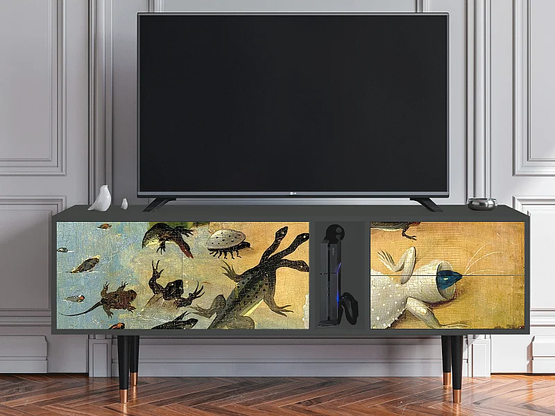 Szafka RTV - 170х69х48 cm - T1 - The Garden by Bosch, Antracyt