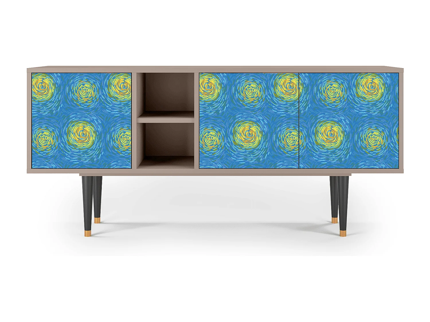 Meuble TV - 150х69х41 cm - T5 - Van Gogh Lights, Latte