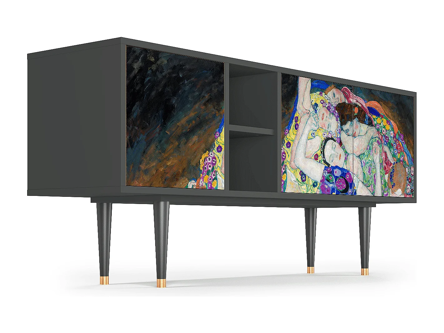 Meuble TV - 150х69х41 cm - T5 - The Maiden by Klimt, Anthracite