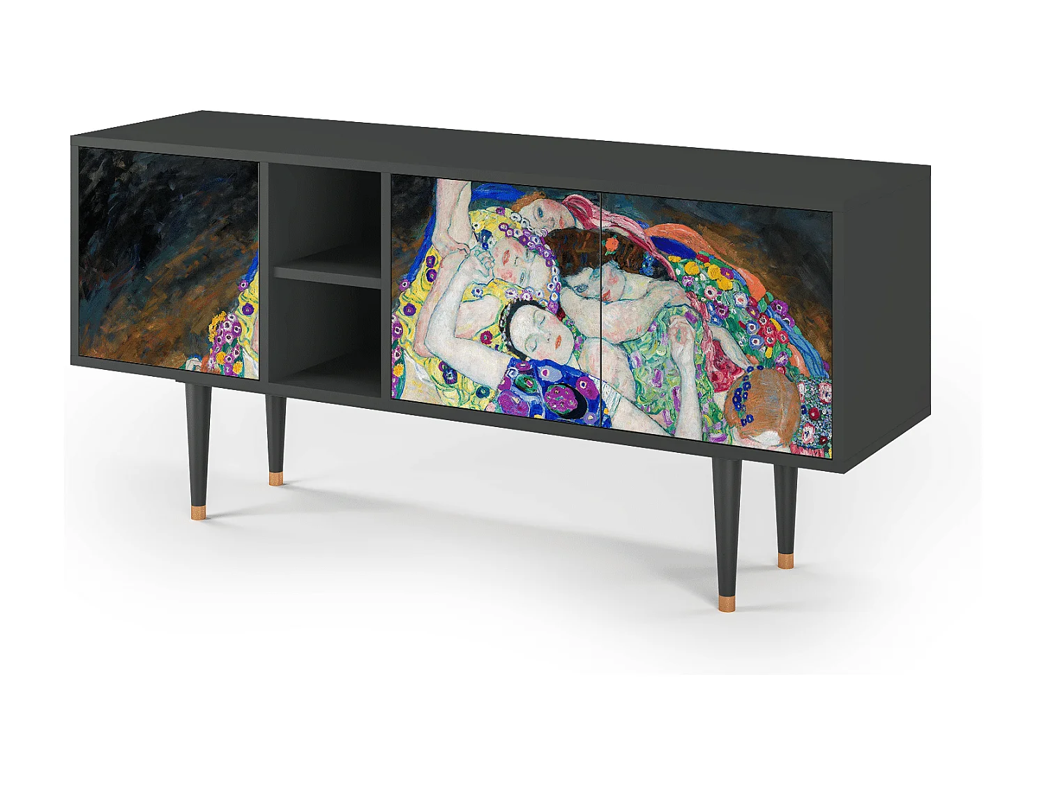 Meuble TV - 150х69х41 cm - T5 - The Maiden by Klimt, Anthracite