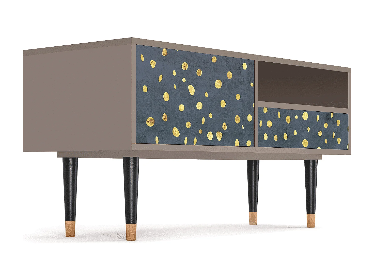 Szafka RTV - 115х59х48 cm - T3 - Foggy Lights, Latte