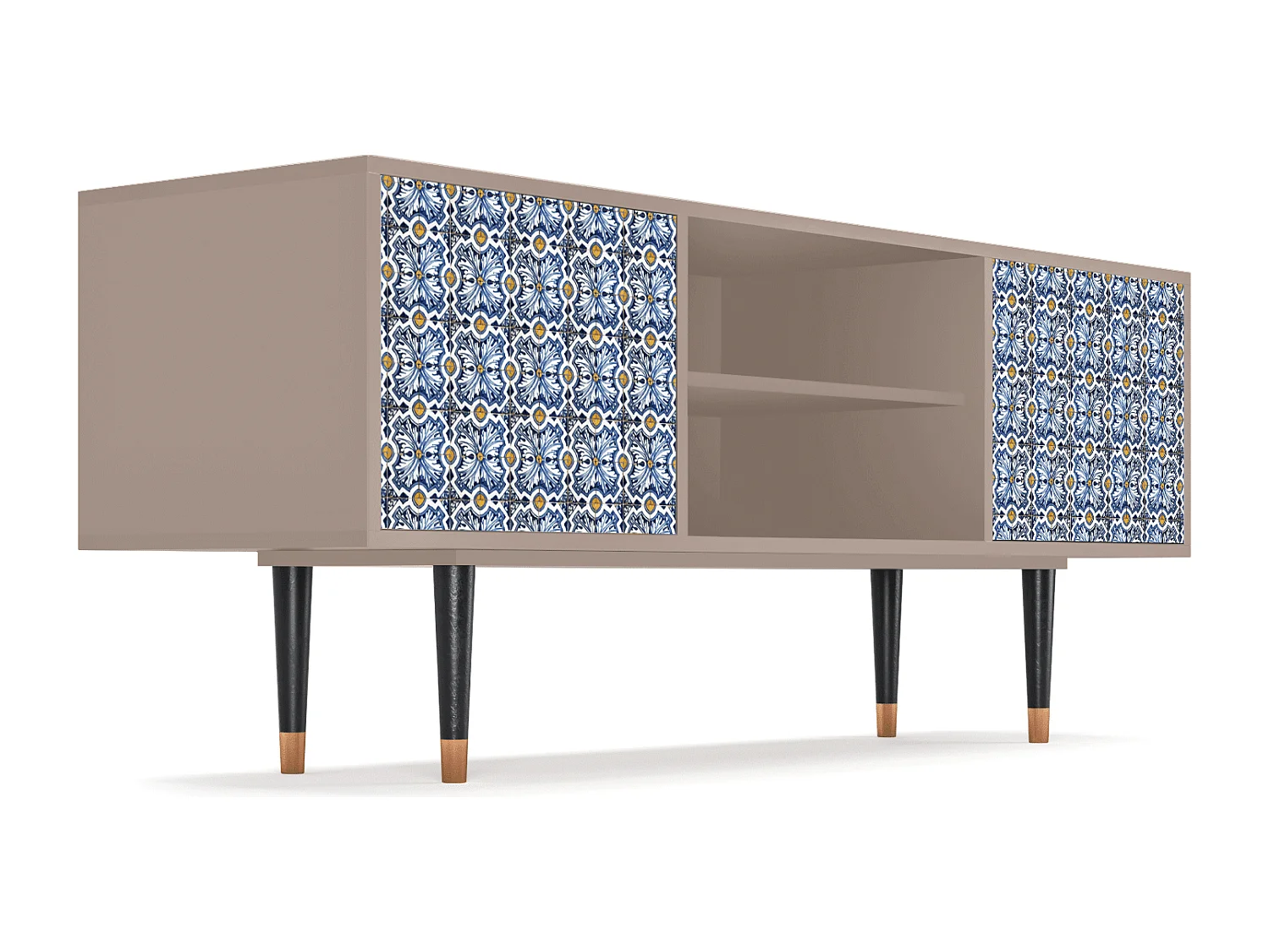 Mueble de TV - 170х69х48 cm - T2 - Lovely Cornflowers, Latte