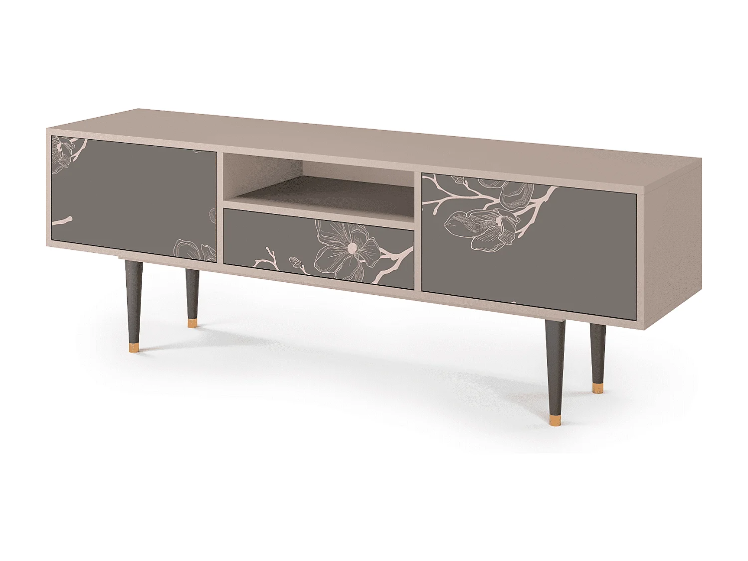Mueble de TV - 170х59х41 cm - T6 - Cherry Blossom, Latte