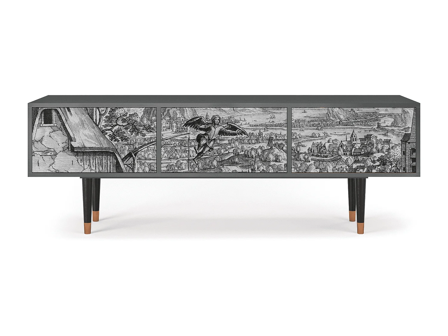 Meuble TV - 170х59х48 cm - T4 - Departure, Anthracite