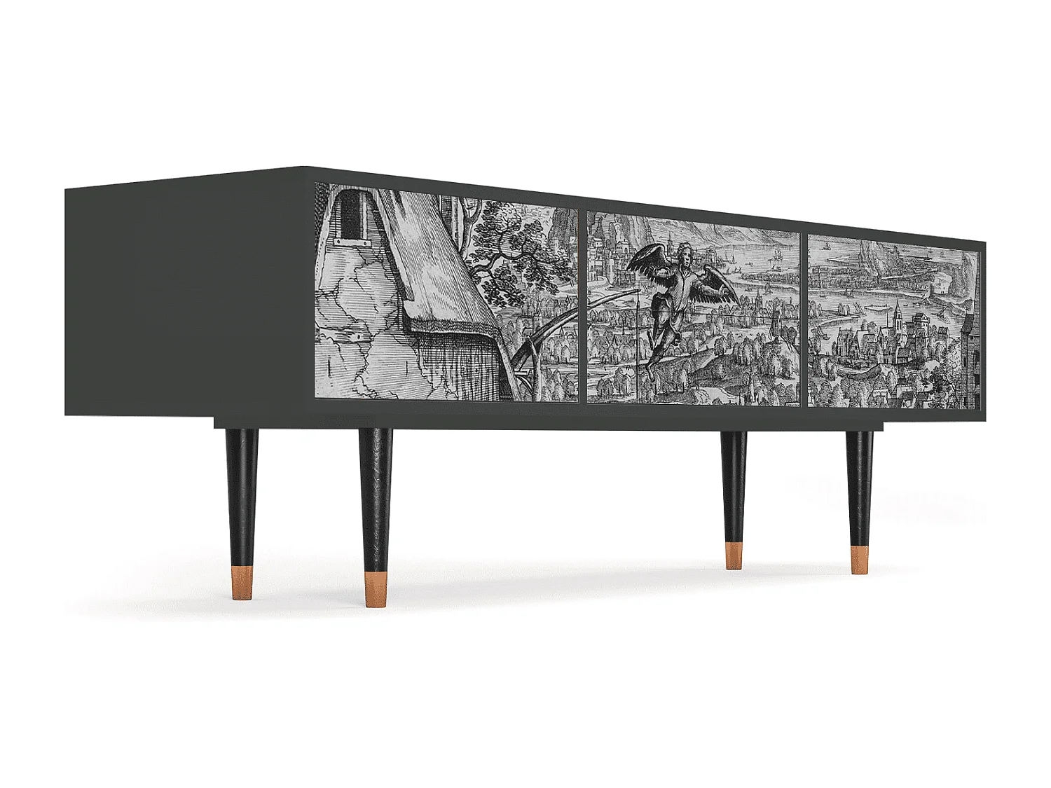 Meuble TV - 170х59х48 cm - T4 - Departure, Anthracite