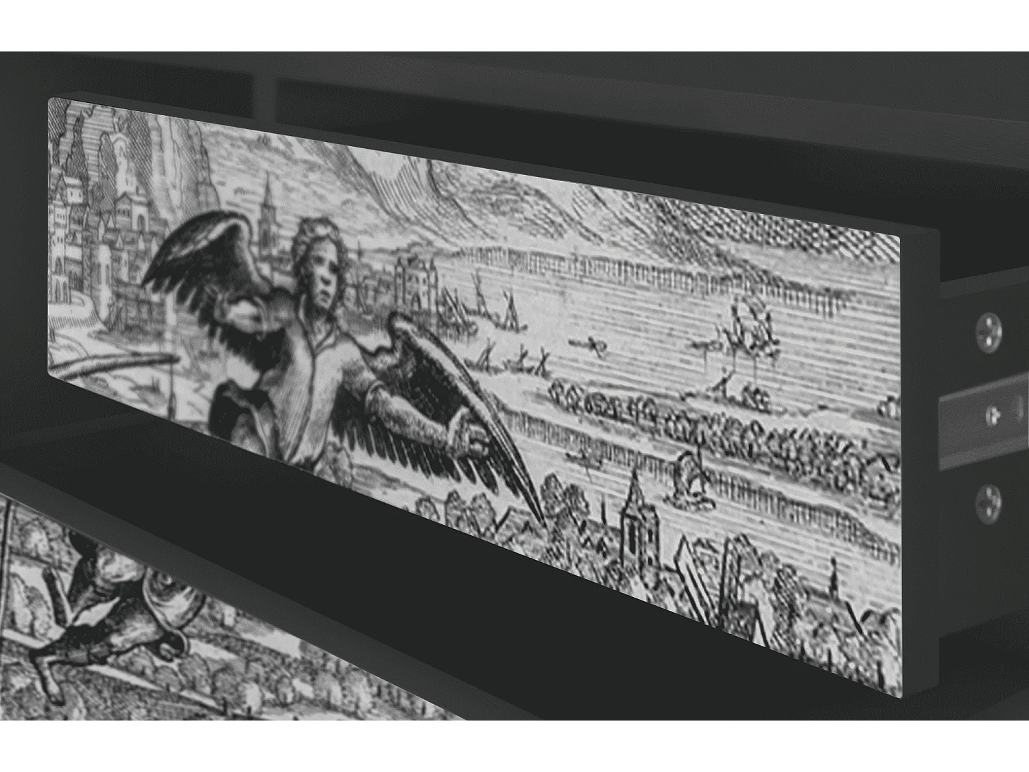 Mueble de TV - 170х59х48 cm - T4 - Departure, Antracita