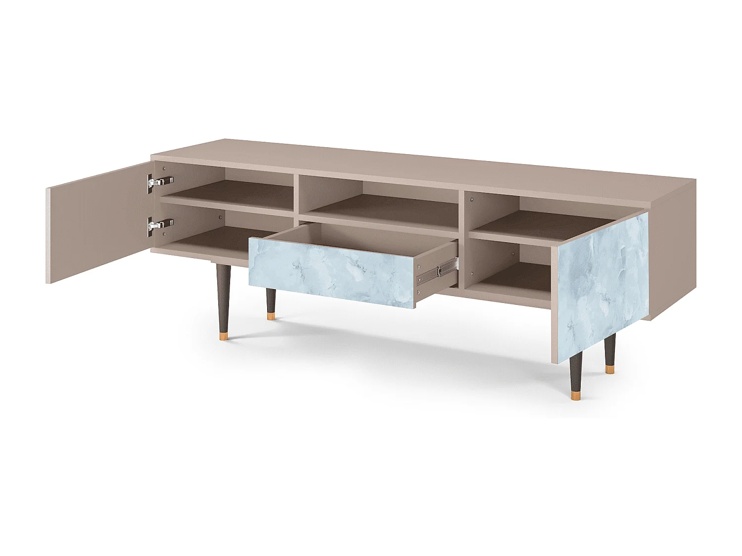 Mueble de TV - 170х59х41 cm - T6 - Glacial Colour, Latte