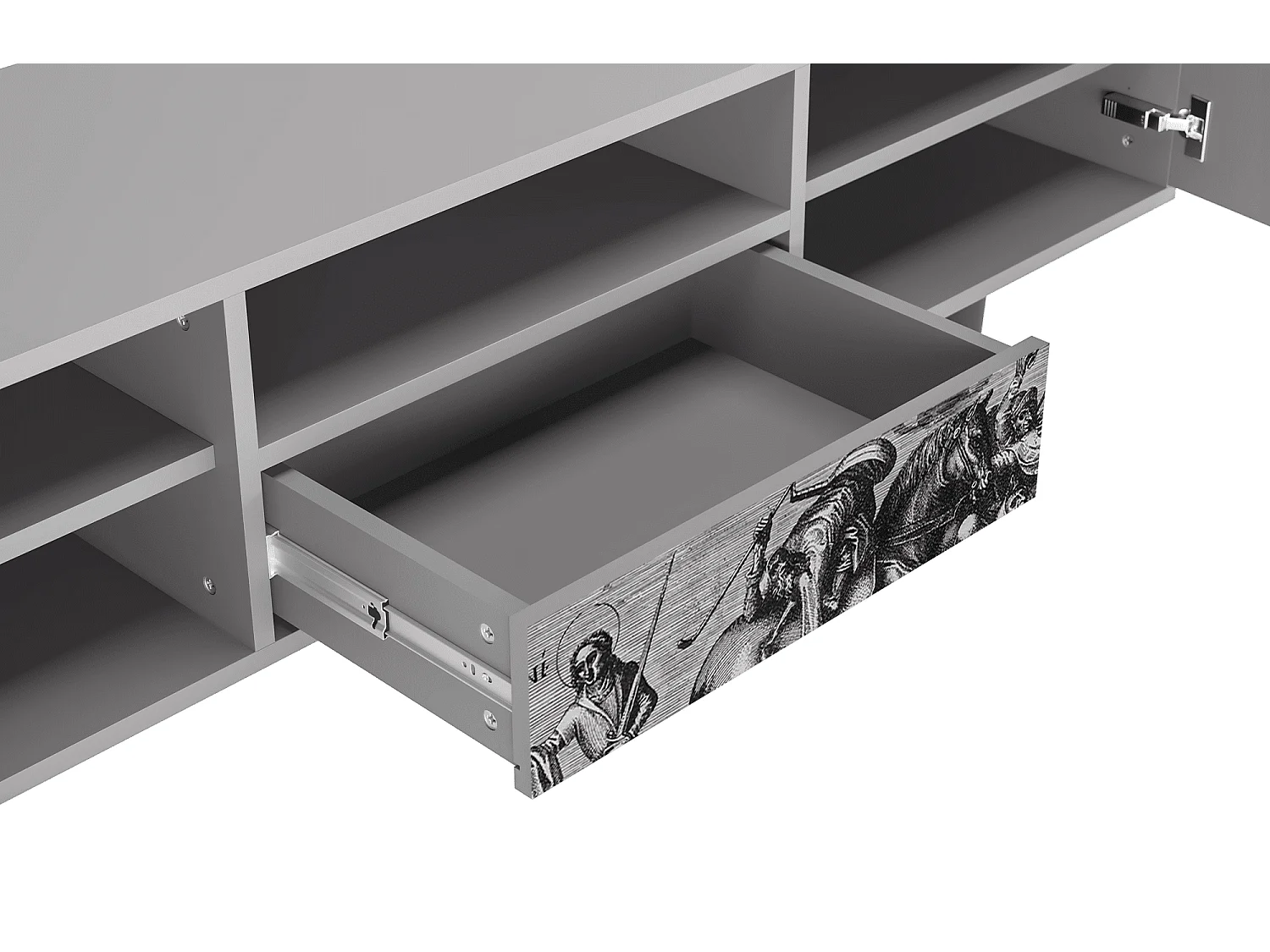 Meuble TV - 170х59х41 cm - T6 - Saint Martin, Gris