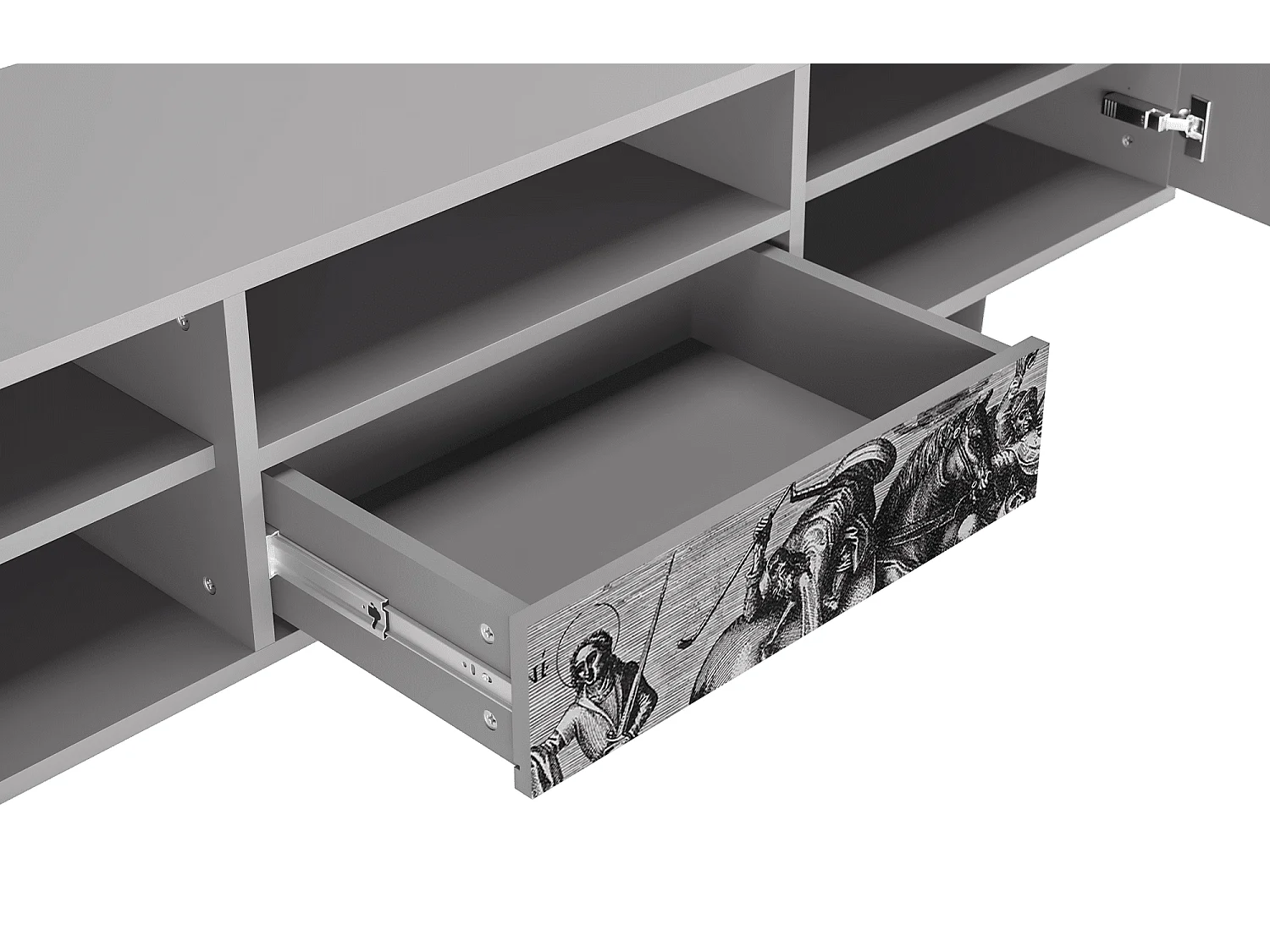 Meuble TV - 170х59х41 cm - T6 - Saint Martin, Gris