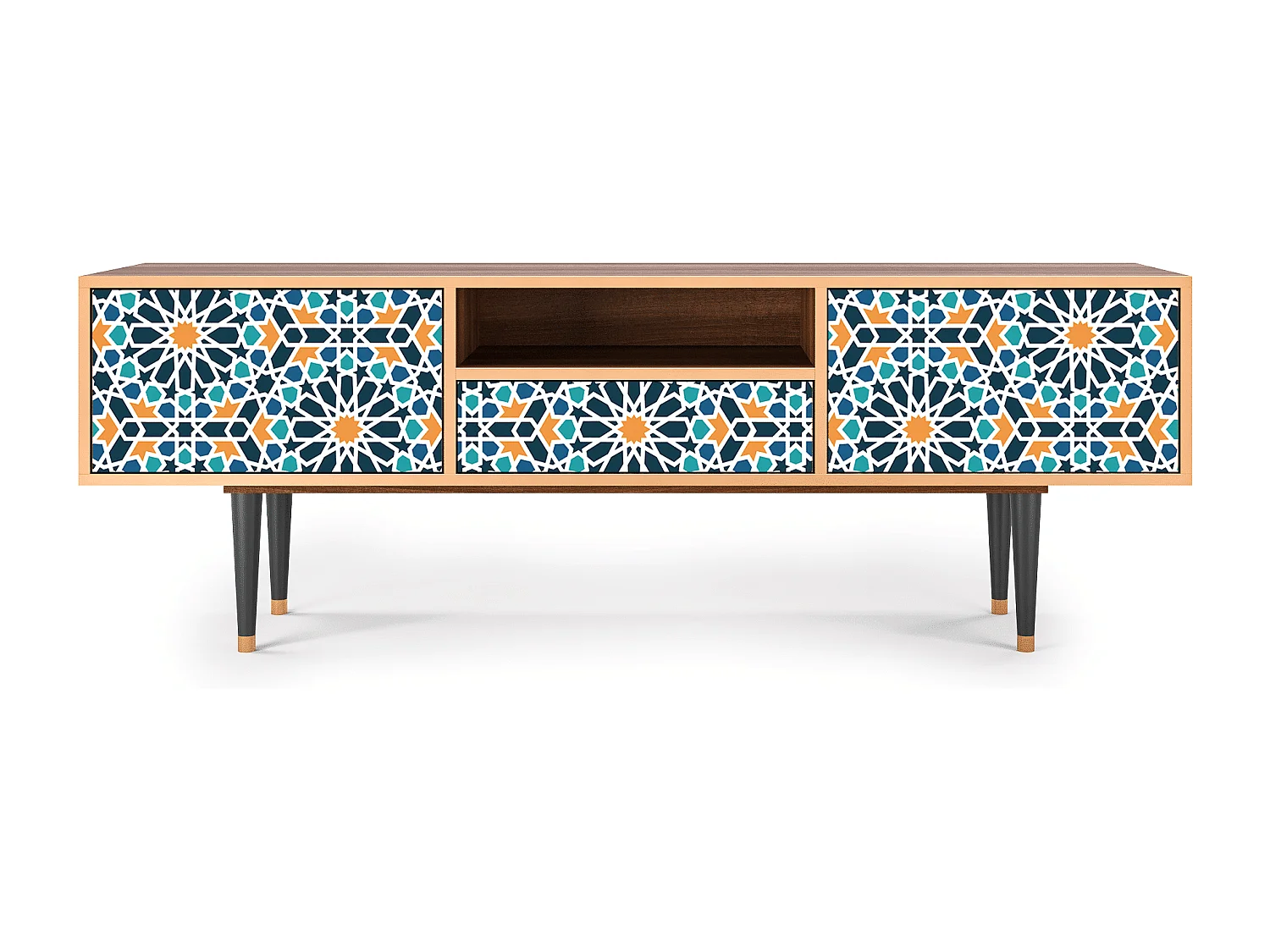 TV-meubel - 170х59х41 cm - T6 - Kaleidoscope, Walnoot