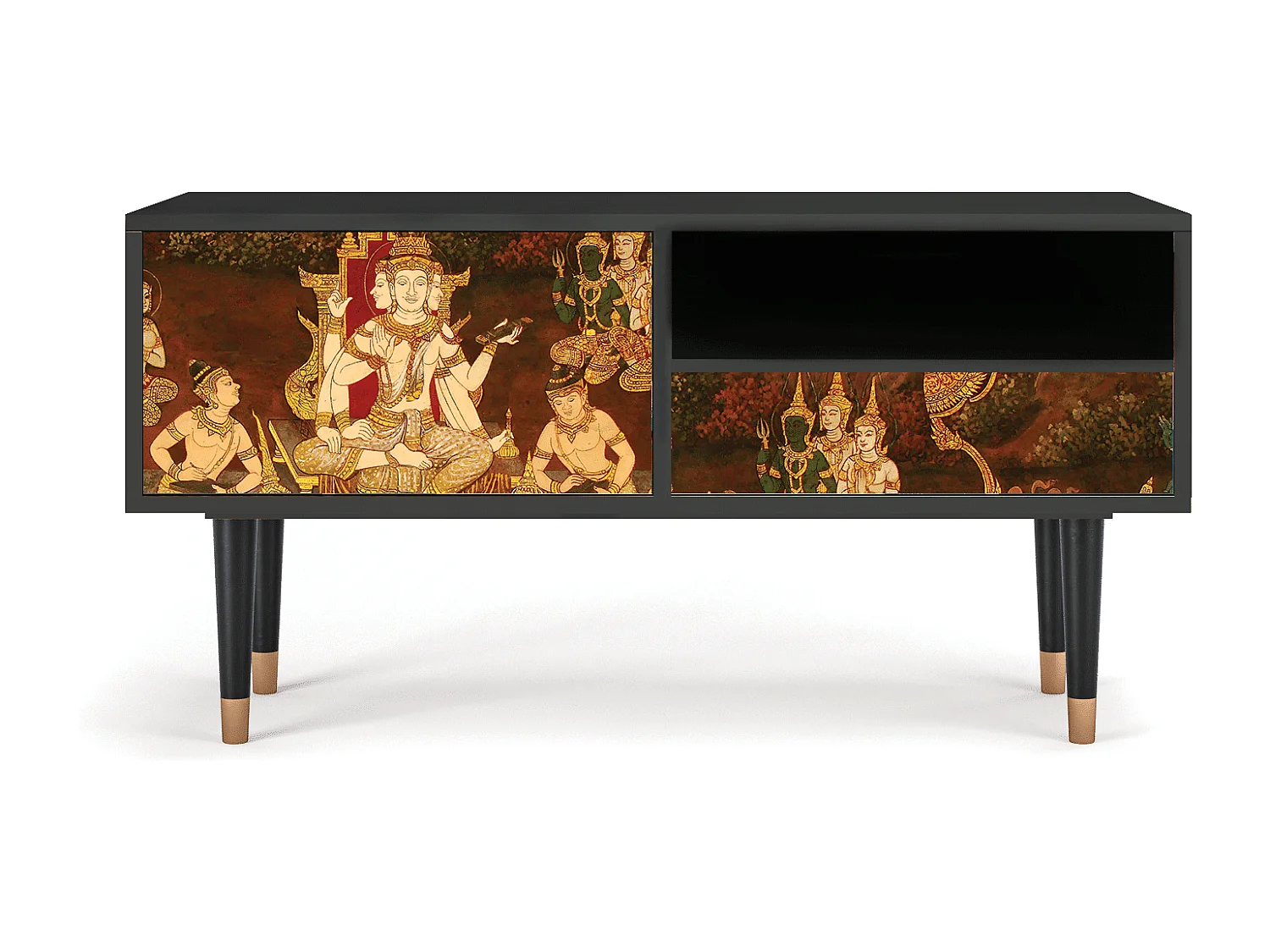 Mueble de TV - 115х59х48 cm - T3 - Malyavan, Antracite