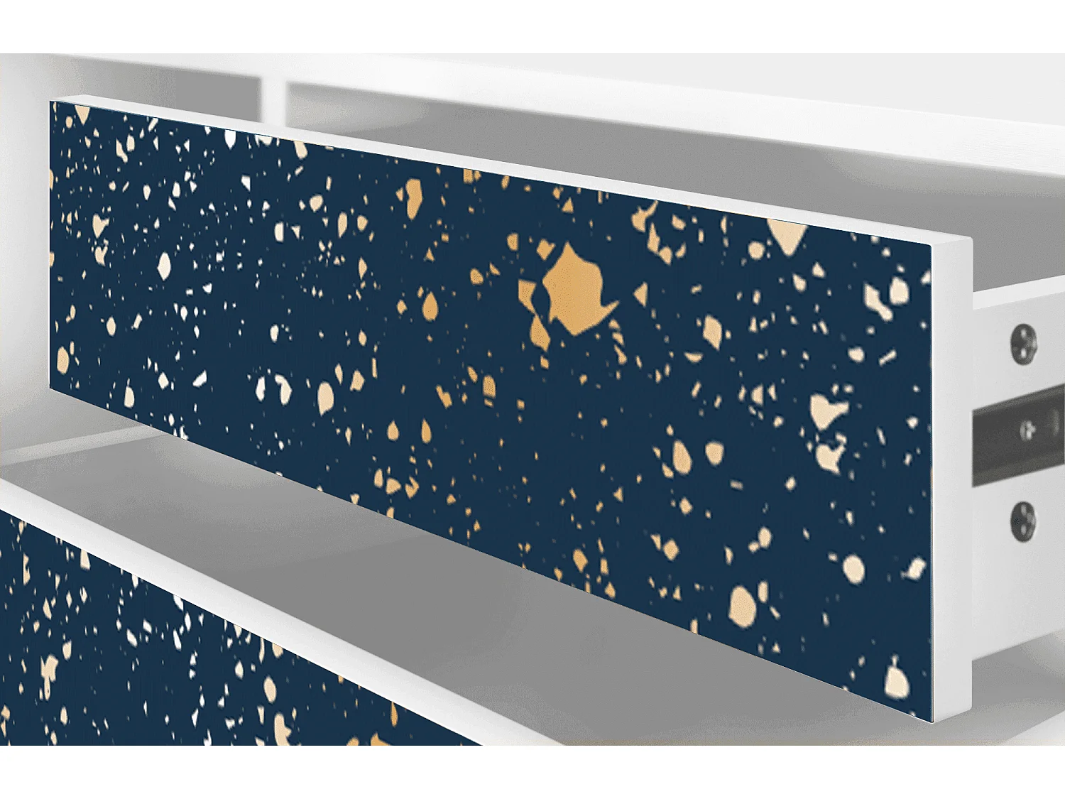 Mueble de TV - 170х59х48 cm - T4 - Starfall, Blanco