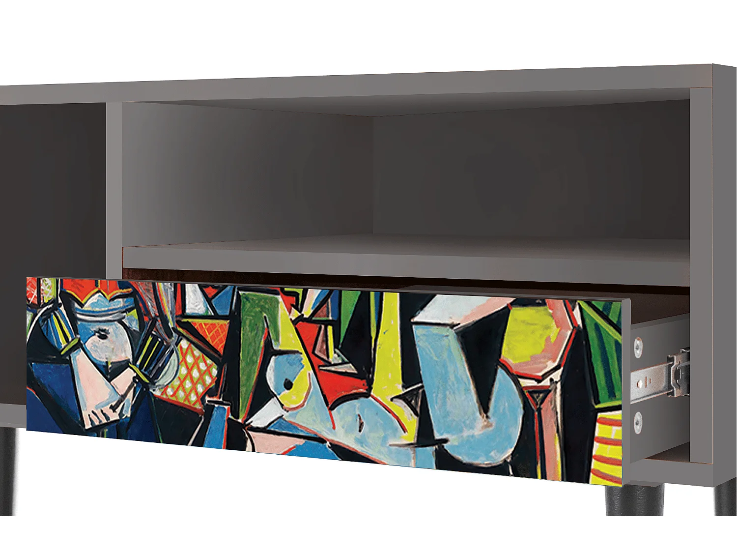 TV-Möbel - 115х59х48 cm - T3 - Women of Algiers, Grau