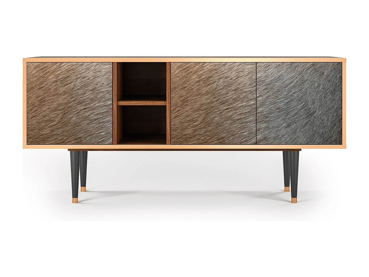 Meuble TV - 150х69х41 cm - T5 - Peanut Hair, Noyer