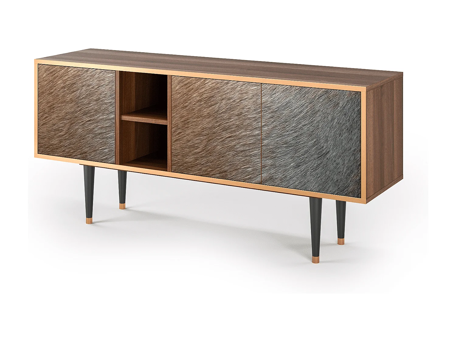 Meuble TV - 150х69х41 cm - T5 - Peanut Hair, Noyer