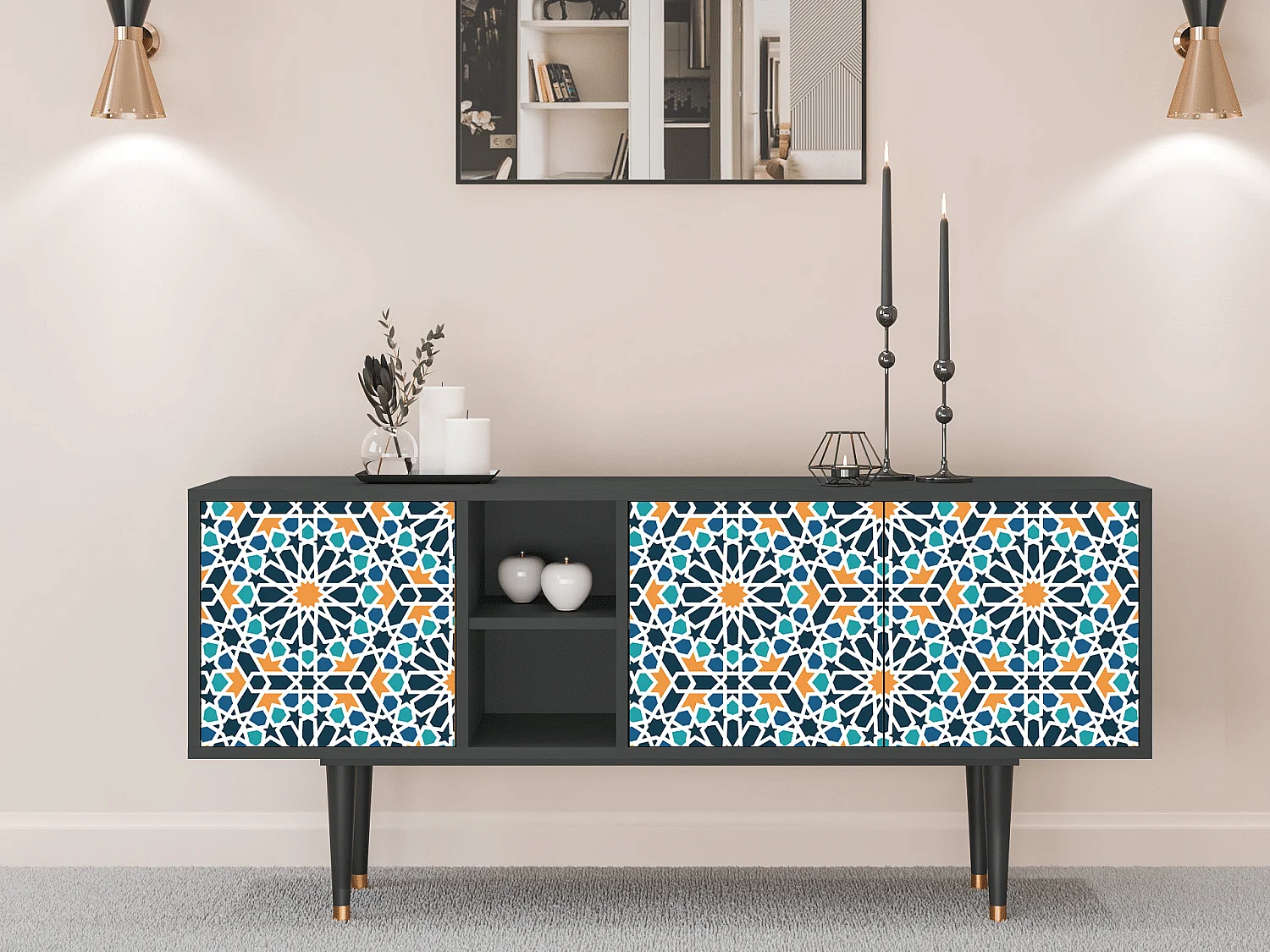 TV-Möbel - 150х69х41 cm - T5 - Kaleidoscope, Anthrazit