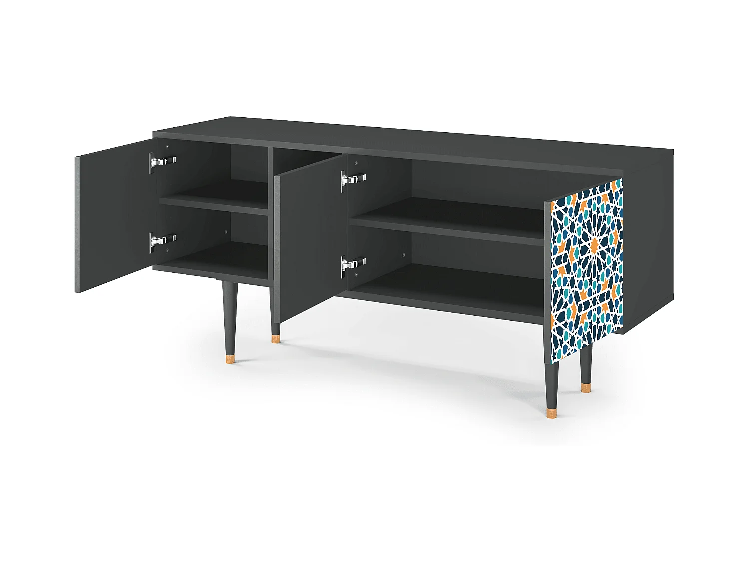 TV-Möbel - 150х69х41 cm - T5 - Kaleidoscope, Anthrazit