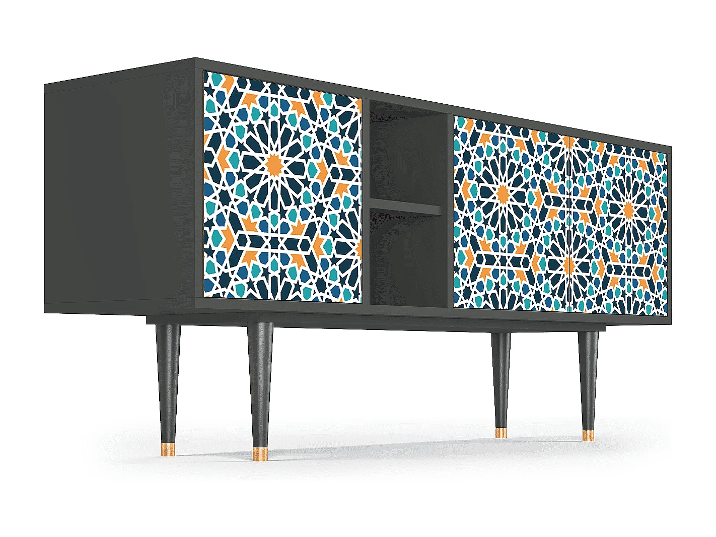 Mueble de TV - 150х69х41 cm - T5 - Kaleidoscope, Antracite