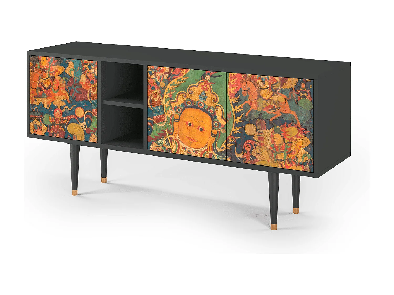 Mueble de TV - 150х69х41 cm - T5 - God by Vaisravana , Antracite