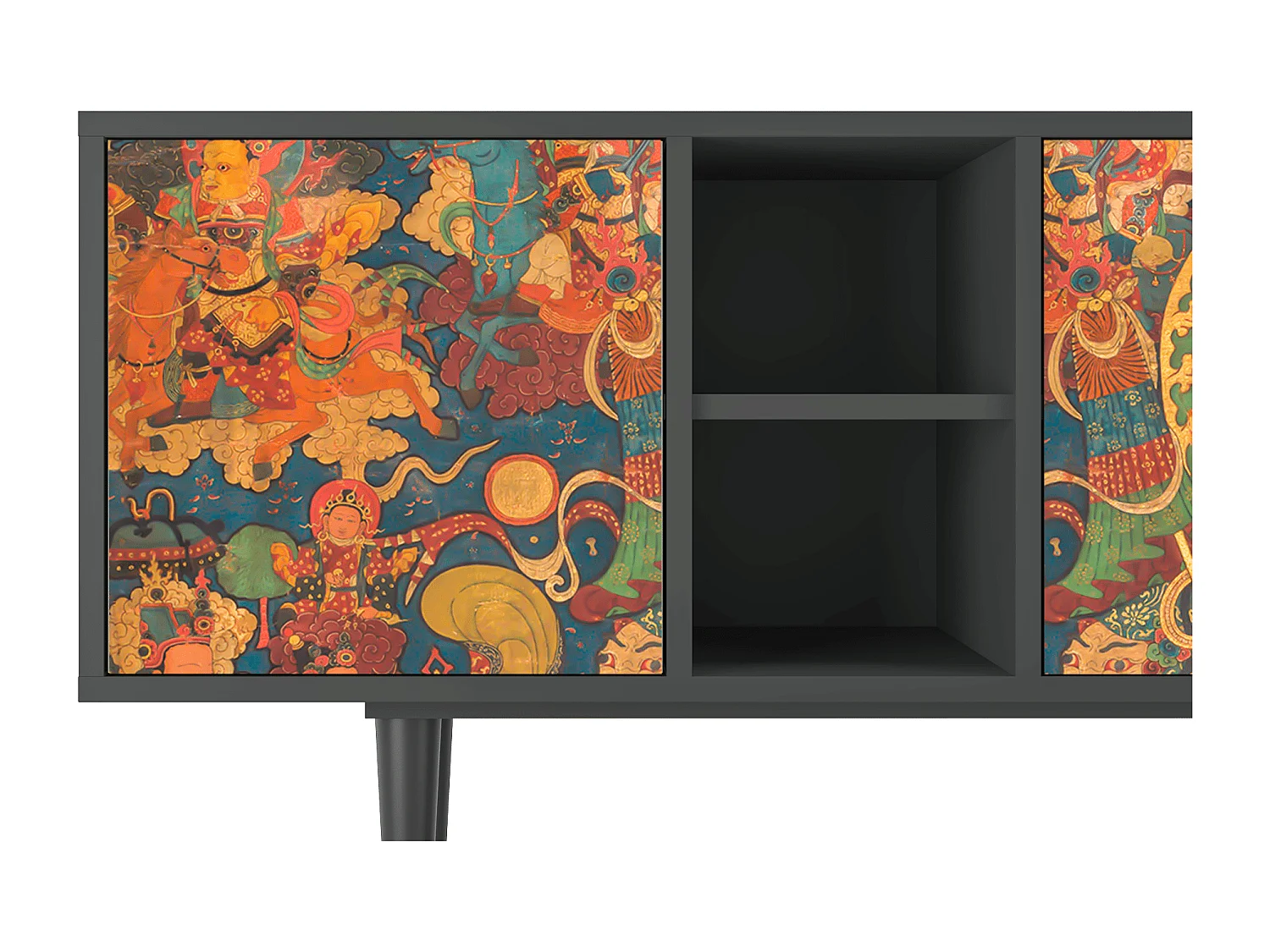 TV-meubel - 150х69х41 cm - T5 - God by Vaisravana , Antraciet