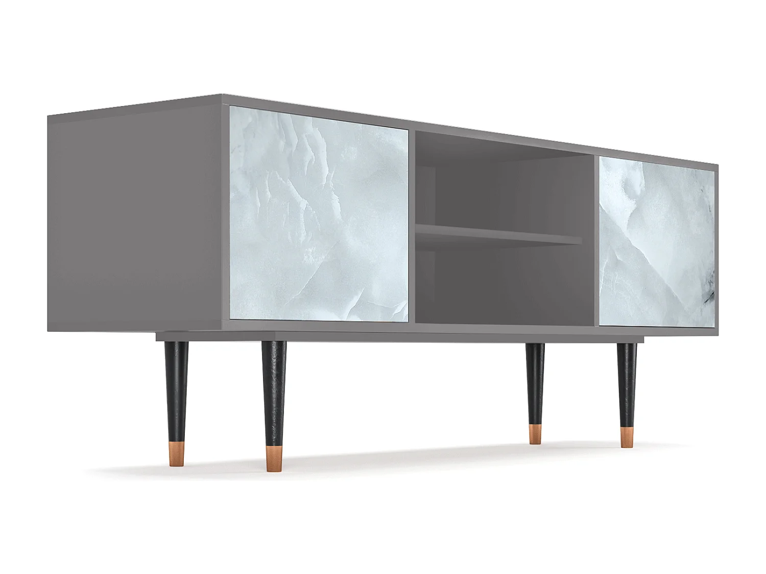 Mobile TV - 170х69х48 cm - T2 - The Onyx, Grigio