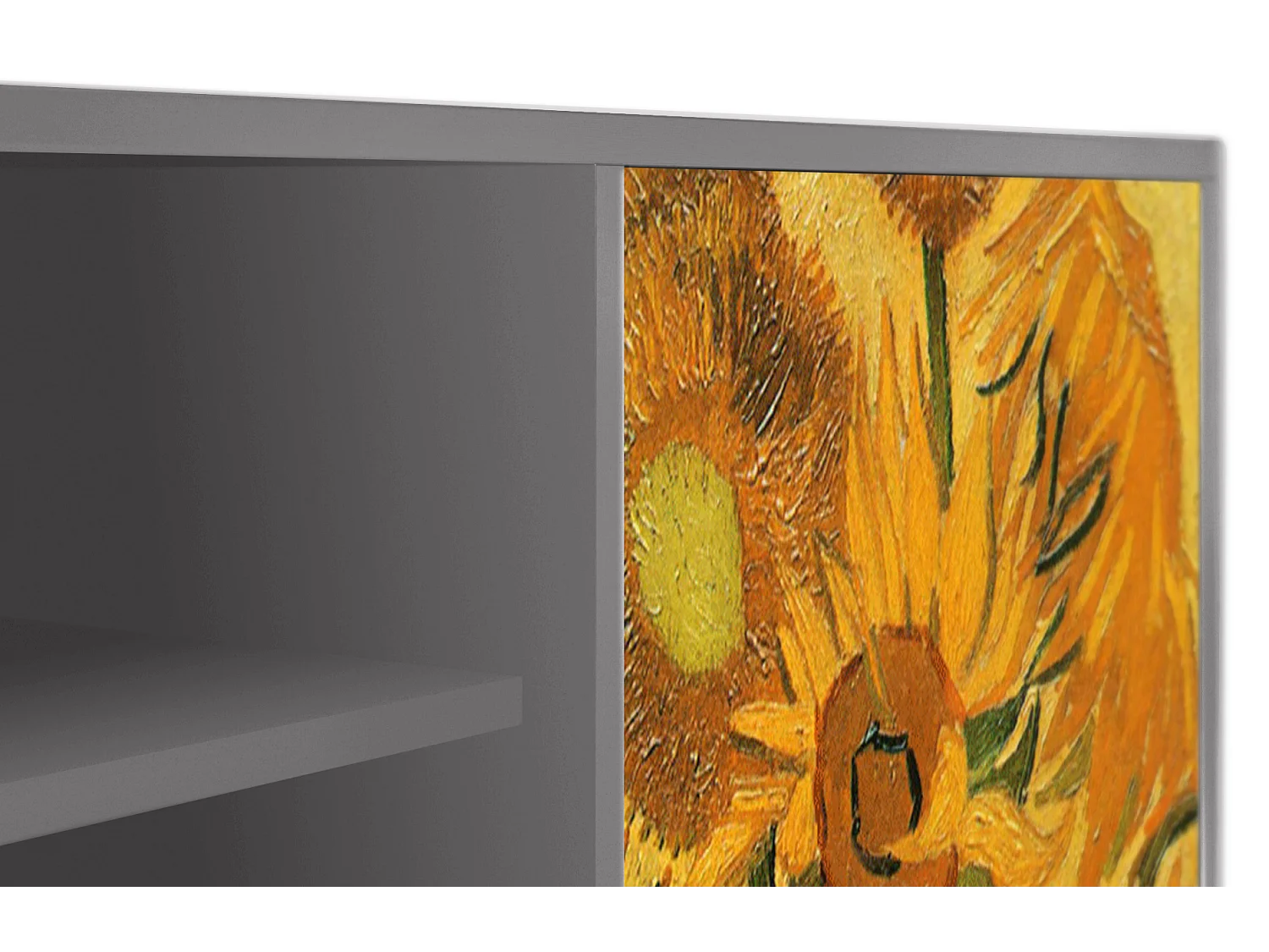 TV-meubel - 170х69х48 cm - T2 - Sunflowers, Grijs