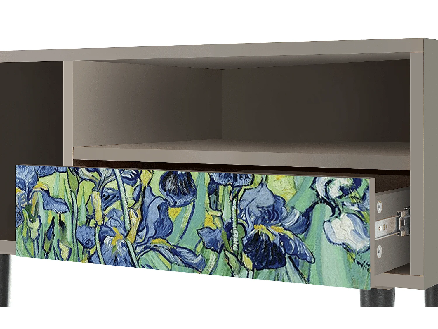 Mobile TV - 115х59х48 cm - T3 - Irises , Sabbia