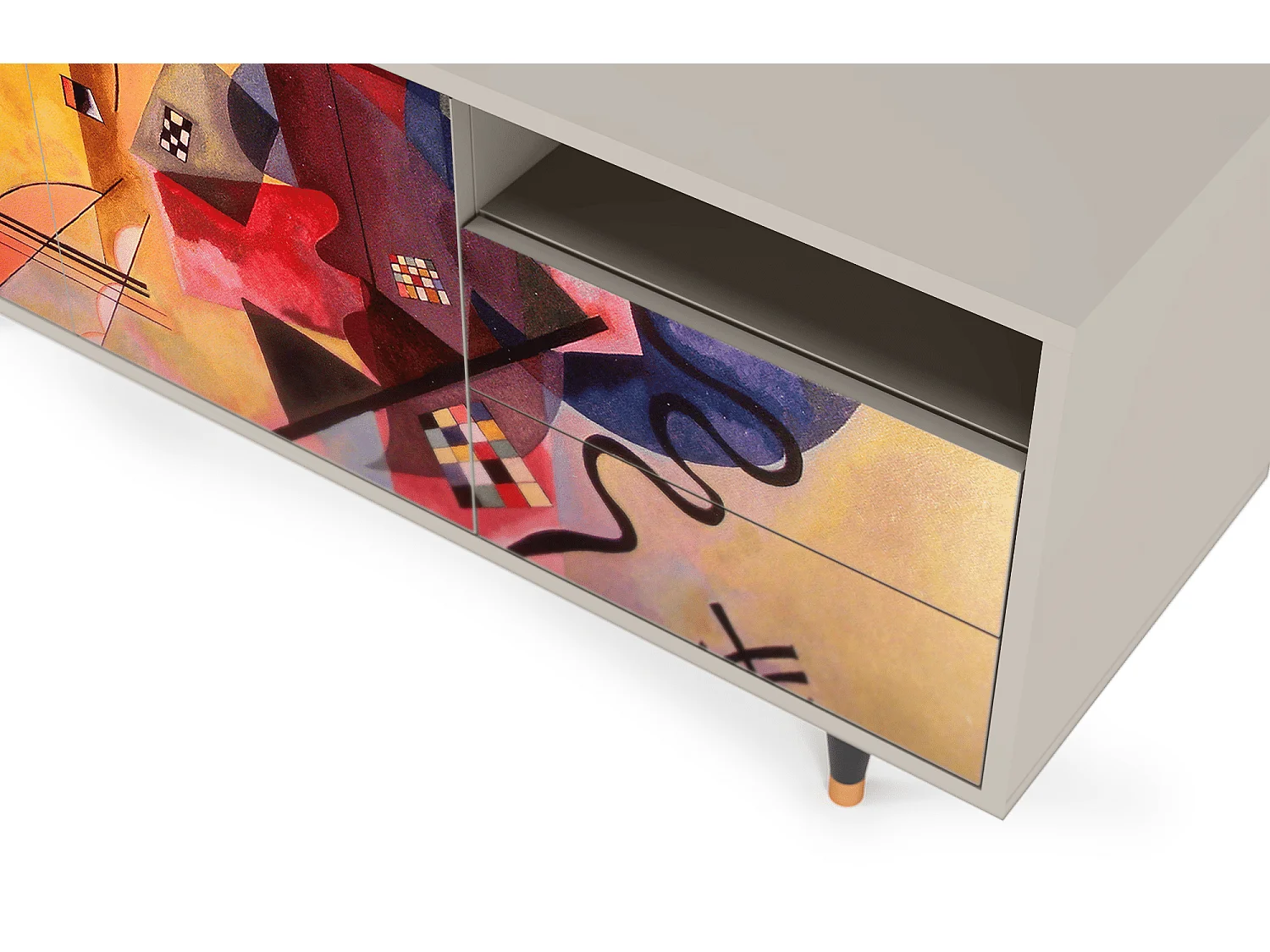 Mobile TV - 125х56х41 cm - T7 - Modern Art, Sabbia