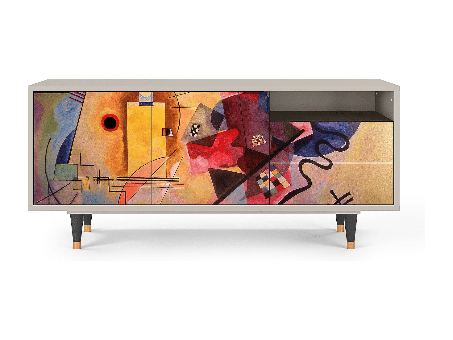 Meuble TV - 125х56х41 cm - T7 - Modern Art, Sable