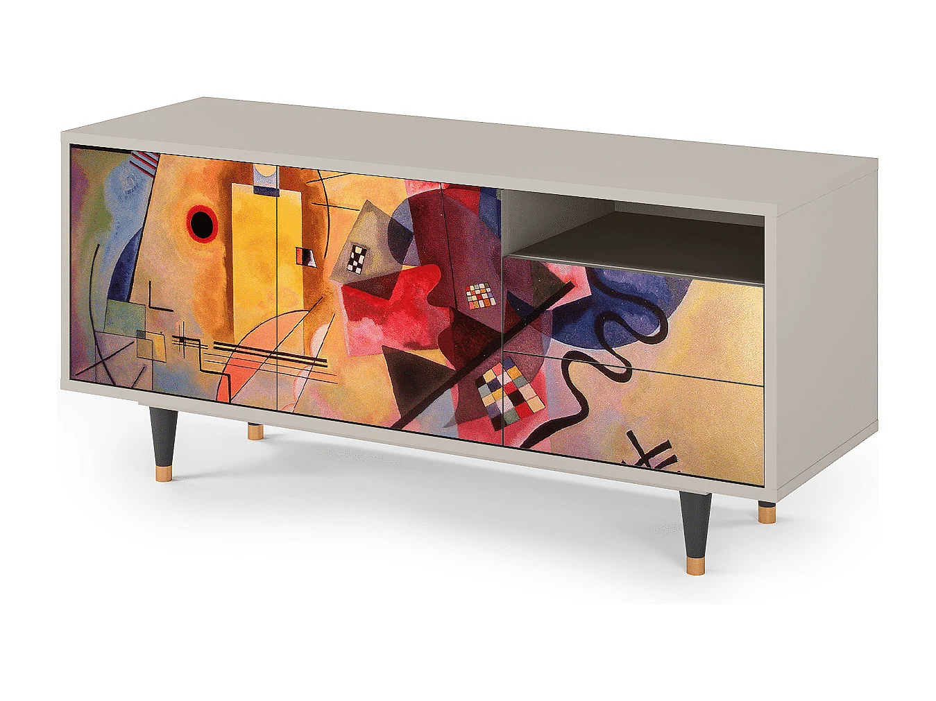 Meuble TV - 125х56х41 cm - T7 - Modern Art, Sable