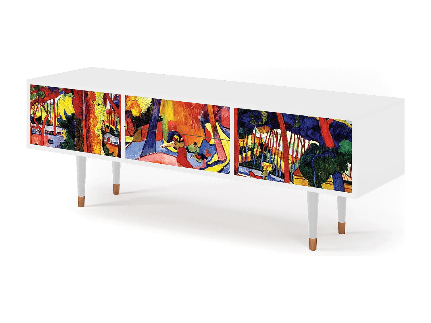 Meuble TV - 170х59х48 cm - T4 - The Turning Road, Blanc