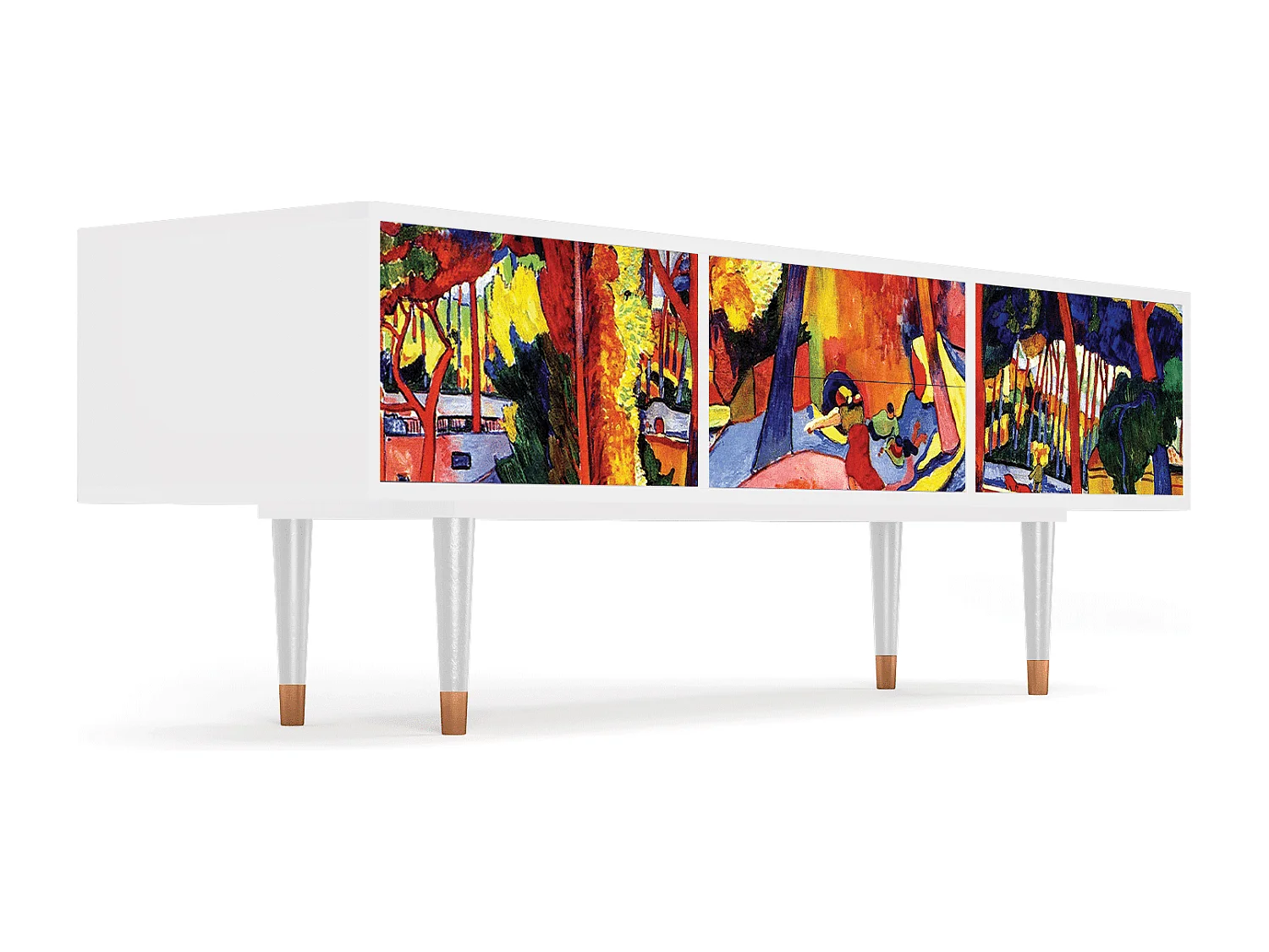 Meuble TV - 170х59х48 cm - T4 - The Turning Road, Blanc