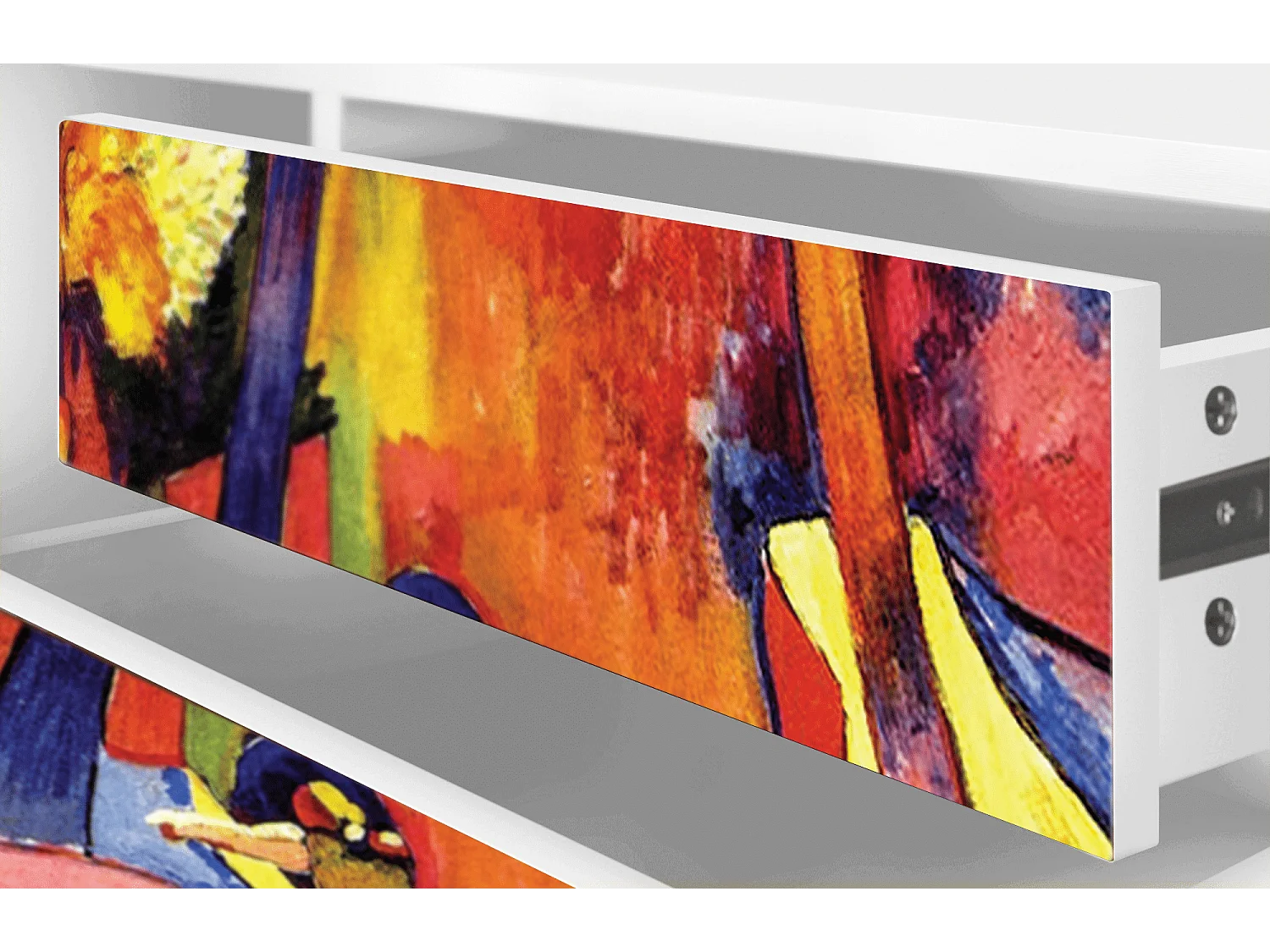 Szafka RTV - 170х59х48 cm - T4 - The Turning Road, Biały