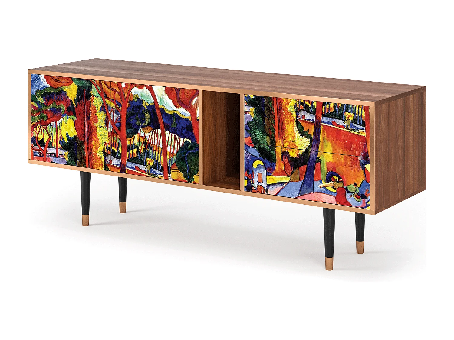 Meuble TV - 170х69х48 cm - T1 - The Turning Road, Noyer